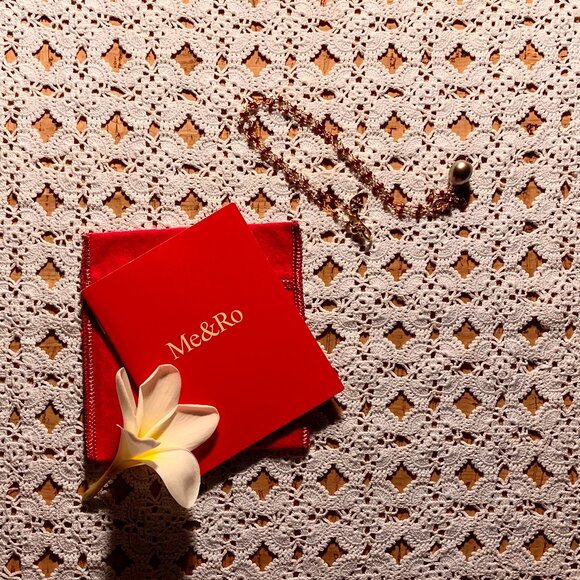 Me & Ro 18k Gold Ruby Tahitian Pearl Pendant Necklace - Picture 3 of 16